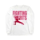 KOHAKUMARUの戦う少女～FIGHTING SPIRITS(赤)～ ロングスリーブTシャツ