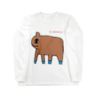 yunimalのカピバラ ロングスリーブTシャツ