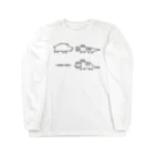 PokuStarの対峙するカバとワニ Long Sleeve T-Shirt