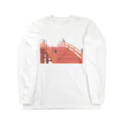 Amiの狐の手毬唄 太鼓橋と狛狐 Long Sleeve T-Shirt