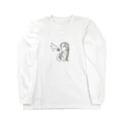 おもちのたんぽぽと女性 Long Sleeve T-Shirt