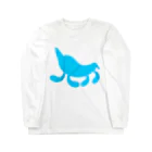 月ノ子の森に恋してのMoondrop Blue Long Sleeve T-Shirt