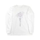 鮎のRose ロングスリーブTシャツ