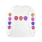 れなしやのMexico Skull ロングスリーブTシャツ