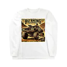monkmonのバーニングハイウェイ2 Long Sleeve T-Shirt