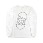 ぬりえワールド管理人Tommyです｜無料の塗り絵週３で作ってます！のひよこ塗り絵のTシャツ Long Sleeve T-Shirt