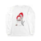 トコロコムギのガブっといちごにゃんこ Long Sleeve T-Shirt