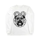 メイドイン極楽スズリ店の土佐犬 Long Sleeve T-Shirt