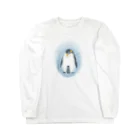 akane_art（茜音工房）のいきものイラスト（皇帝ペンギンの親子） Long Sleeve T-Shirt