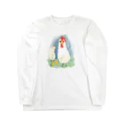 akane_art（茜音工房）のいきものイラスト（ニワトリの親子） Long Sleeve T-Shirt