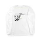 sperz shopの威嚇白猫 Long Sleeve T-Shirt