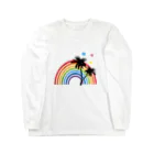 Marin_beachのHawaiian rainbow ロングスリーブTシャツ