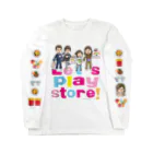 Nicoral NicorelのLet's play store!(両面印刷) Long Sleeve T-Shirt