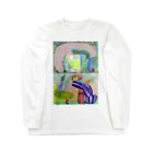 ふっかふっかひゅーんの植物と人物 Long Sleeve T-Shirt