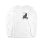 efrinmanのbicycleラブ 黒（両面2） Long Sleeve T-Shirt