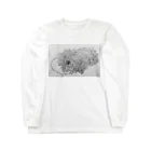 光平洋子のかしこいプーリー犬が転がる。 puli illustration  Long Sleeve T-Shirt