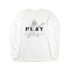 マチダタケルのSUZURIのお店のPLAY GIRL ロングスリーブTシャツ