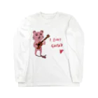 TACAのグッズ売り場のピン君 I LOVE GUITAR ロングスリーブTシャツ