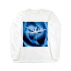 PhotoAtelier AileのBlueRose Drop(151029-1) Long Sleeve T-Shirt