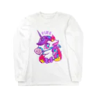 IYUDAのFIRE UNICORN Long Sleeve T-Shirt