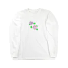 usagi-cuteの紫陽花 Long Sleeve T-Shirt