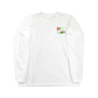 Lily bird（リリーバード）のホオズキ 水紋（和柄）その2 ロングスリーブTシャツ