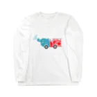 rokugatsunoumiのゾウの消防車 Long Sleeve T-Shirt