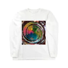 紺と青のカラフルソーダ Long Sleeve T-Shirt