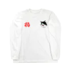 SHOJIの猫猫 薄色用 ロングスリーブTシャツ