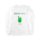 NIKORASU GOの昭和レトロデザイン「クリームソーダ」 Long Sleeve T-Shirt