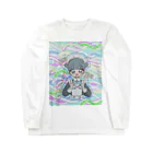 循環性飽食のお団子青メイドちゃん(カラフル) Long Sleeve T-Shirt