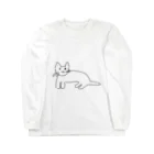 くまくまのおばあちゃんが描いた猫ちょん Long Sleeve T-Shirt