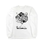 Poooompadoooourのなまけものの夢　モノクロ Long Sleeve T-Shirt