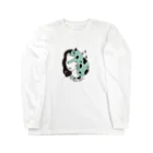 HAQの猫と女性 Long Sleeve T-Shirt