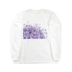 maro's POKER FACEのマーブルパープル Long Sleeve T-Shirt