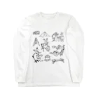 HOUSOの鳥獣戯画現代版　アウトドア Long Sleeve T-Shirt