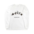 もけけ工房 SUZURI店のゴロゴロ千坊 Long Sleeve T-Shirt