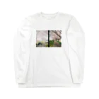 masaya_creamsodaの桜の下で ロングスリーブTシャツ
