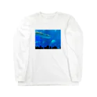 kknkakのジンベイザメの写真 ロングスリーブTシャツ