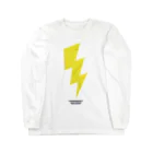 highvoltagewearsのthunderbolt 白ベース ロングスリーブTシャツ