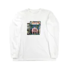 気まぐれロマンティックの平成ピンクゴリラ親子 Long Sleeve T-Shirt