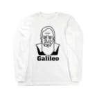 Aliviostaのガリレオ Galileo Galilei イラスト 歴史 偉人 ロングスリーブTシャツ