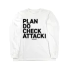 highvoltagewearsのPDCA 白 Long Sleeve T-Shirt