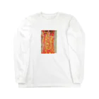 Art Baseのグスタフ・クリムト / 1907 /University of Vienna Ceiling Paintings (Medicine) / Gustav Klimt Long Sleeve T-Shirt