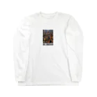 No Replyの絵画T（ONE DIMENSION） ロングスリーブTシャツ