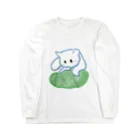 お菓子パーラーのふみふみねこ ロングスリーブTシャツ