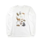 ちなきのこのWild animal japan ロングスリーブTシャツ