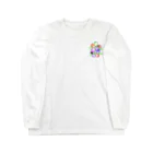 Qisesのカラフルなお花 Long Sleeve T-Shirt