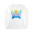 Angel channeling Art 天使のお部屋の大天使ミカエル ロングスリーブTシャツ