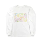 MAKIのflower(淡) ロングスリーブTシャツ